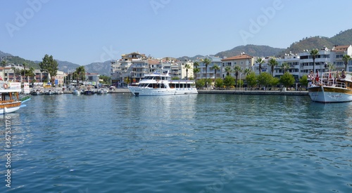 Turkey. Marmaris. Mediterranean coast. Walk on a yacht on the sea. © TATIANA