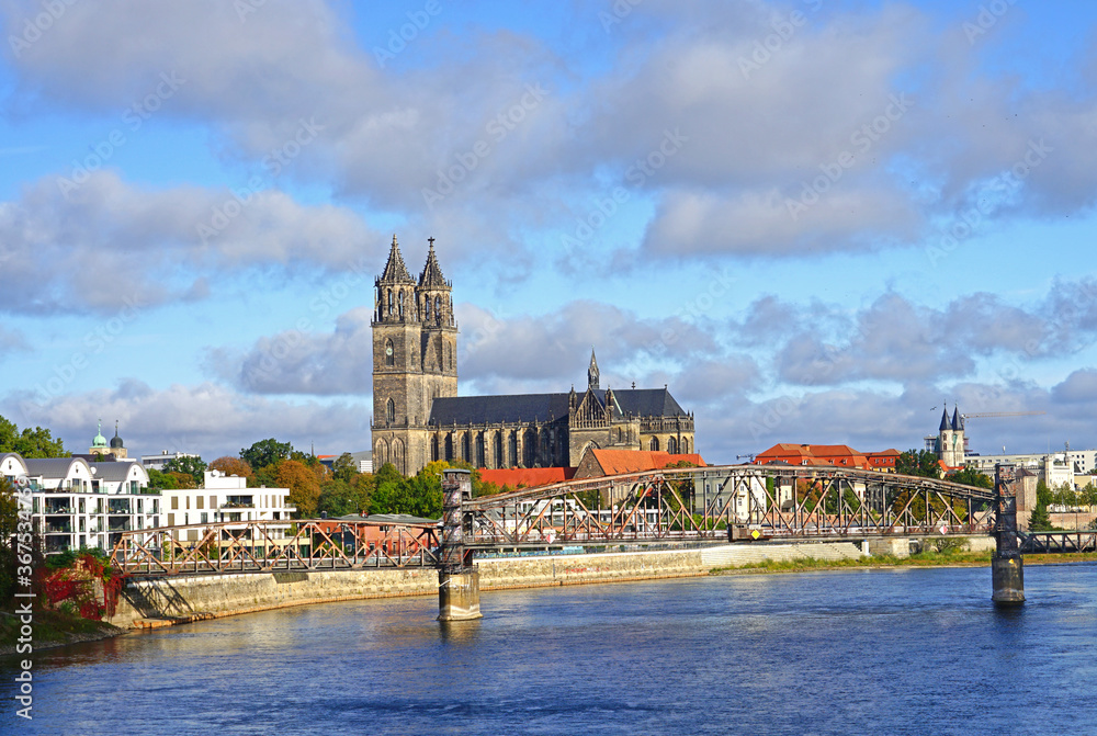 Magdeburg an der Elbe mit Dom