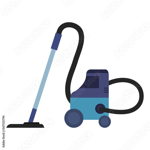 vacuum cleaner, electrical vacuum cleaner hoover, on white background vector illustration design