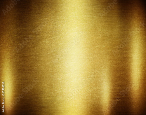 Gold metal background with polished metal texture