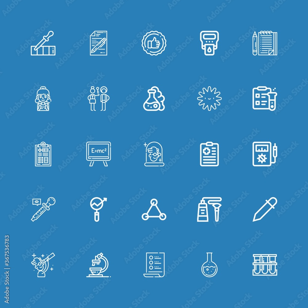 Editable 25 test icons for web and mobile Editable 25 test icons for web and mobile