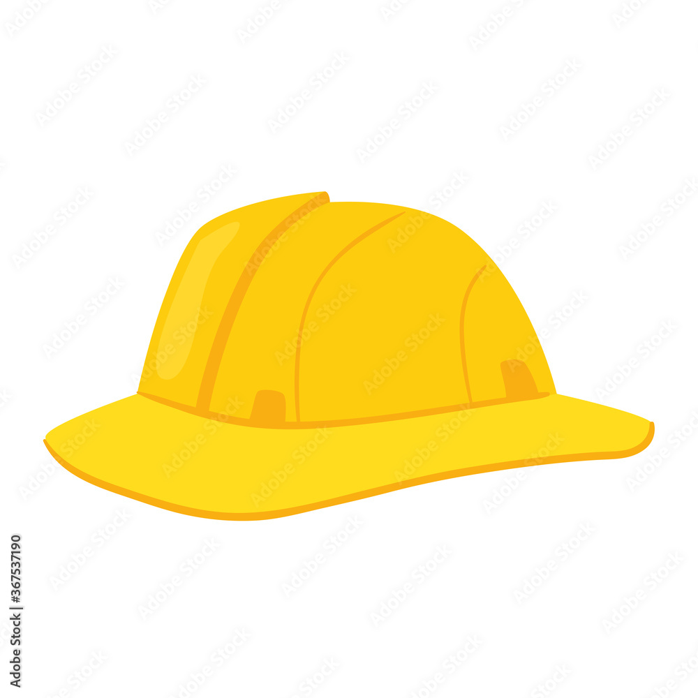 yellow helmet of safety, on white background vector illustration design yellow helmet of safety, on white background vector illustration design