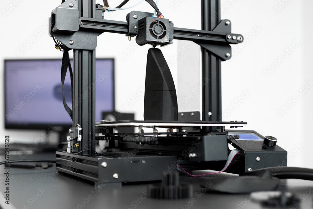 3D printing machine operation in the laboratory 3D printing machine operation in the laboratory