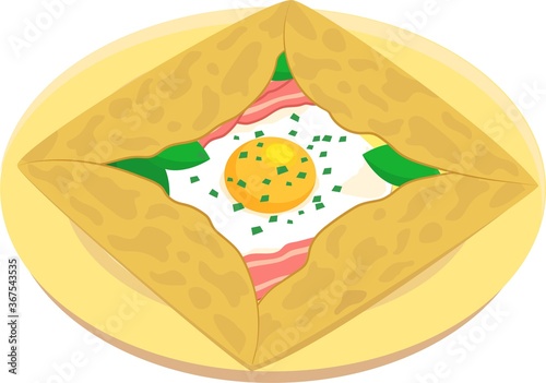 ガレットのイラスト