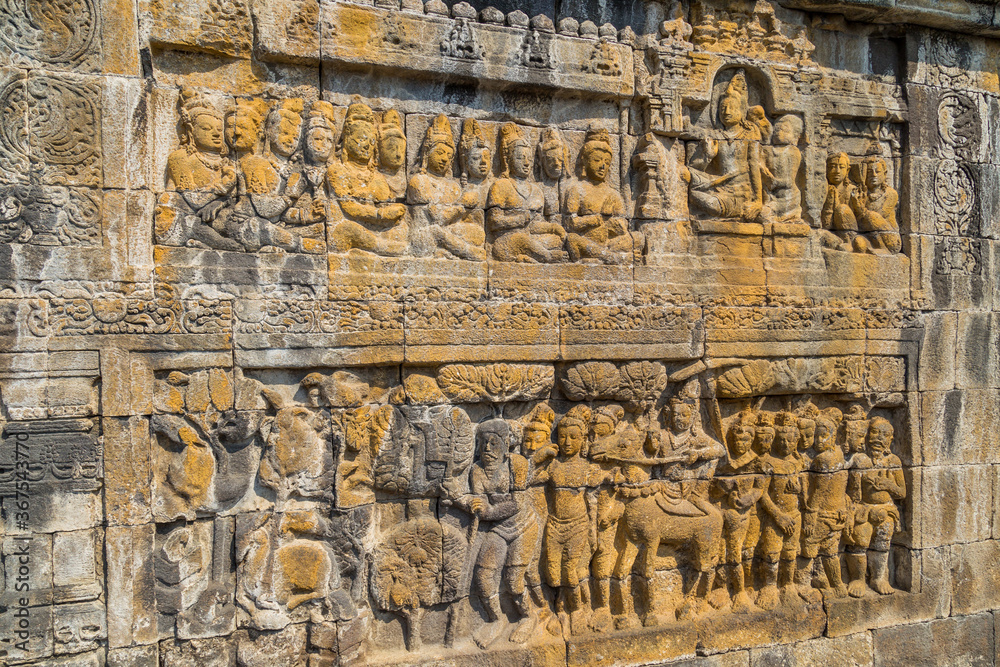 details in Borobudur Temple