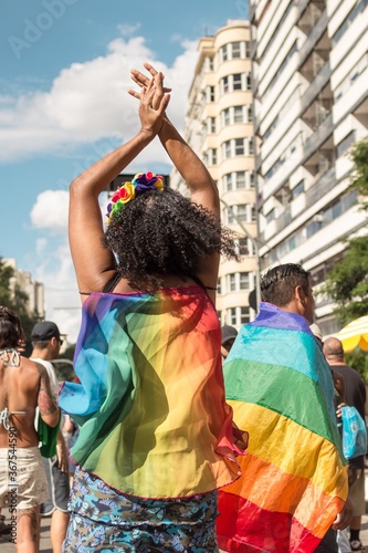 SÃ£O PAULO, BRAZIL - Mar 20, 2019: Carnaval in Brazil photo