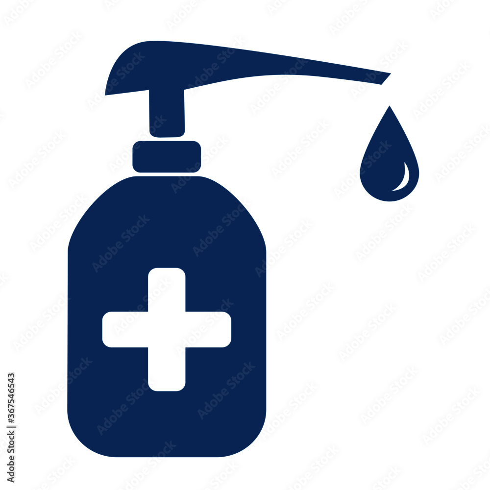 illustration vector graphic of hand sanitizer bottle