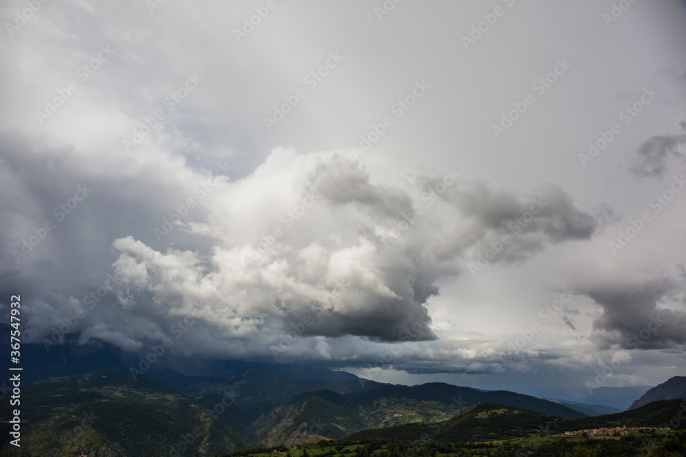 Cumulonimbus in Serra Del Cadi, Cerdanya, Pyrenees, Spain