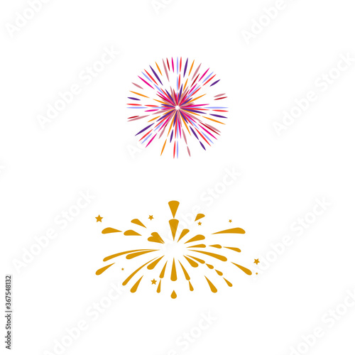 Fireworks Logo Template vector symbol