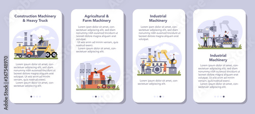 Industrial, construction and agriculture machinery mobile application