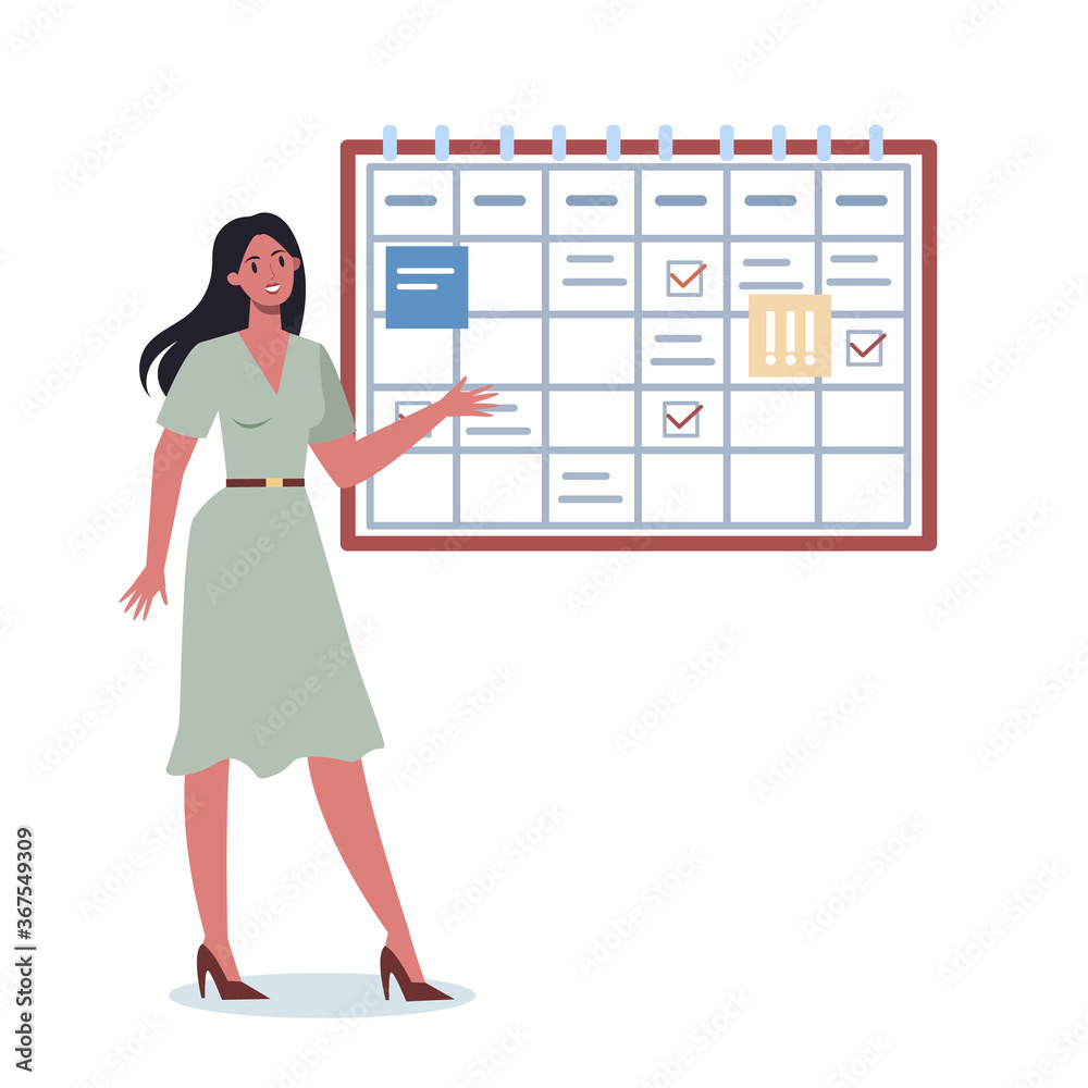 Businees character do planning concept. Idea of business plan Businees character do planning concept. Idea of business plan