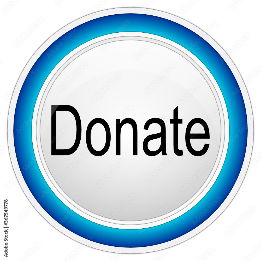 Donate Button on white background - illustration Donate Button on white background - illustration