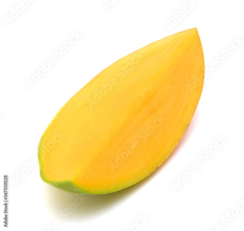slice of mango, saved with clipping path