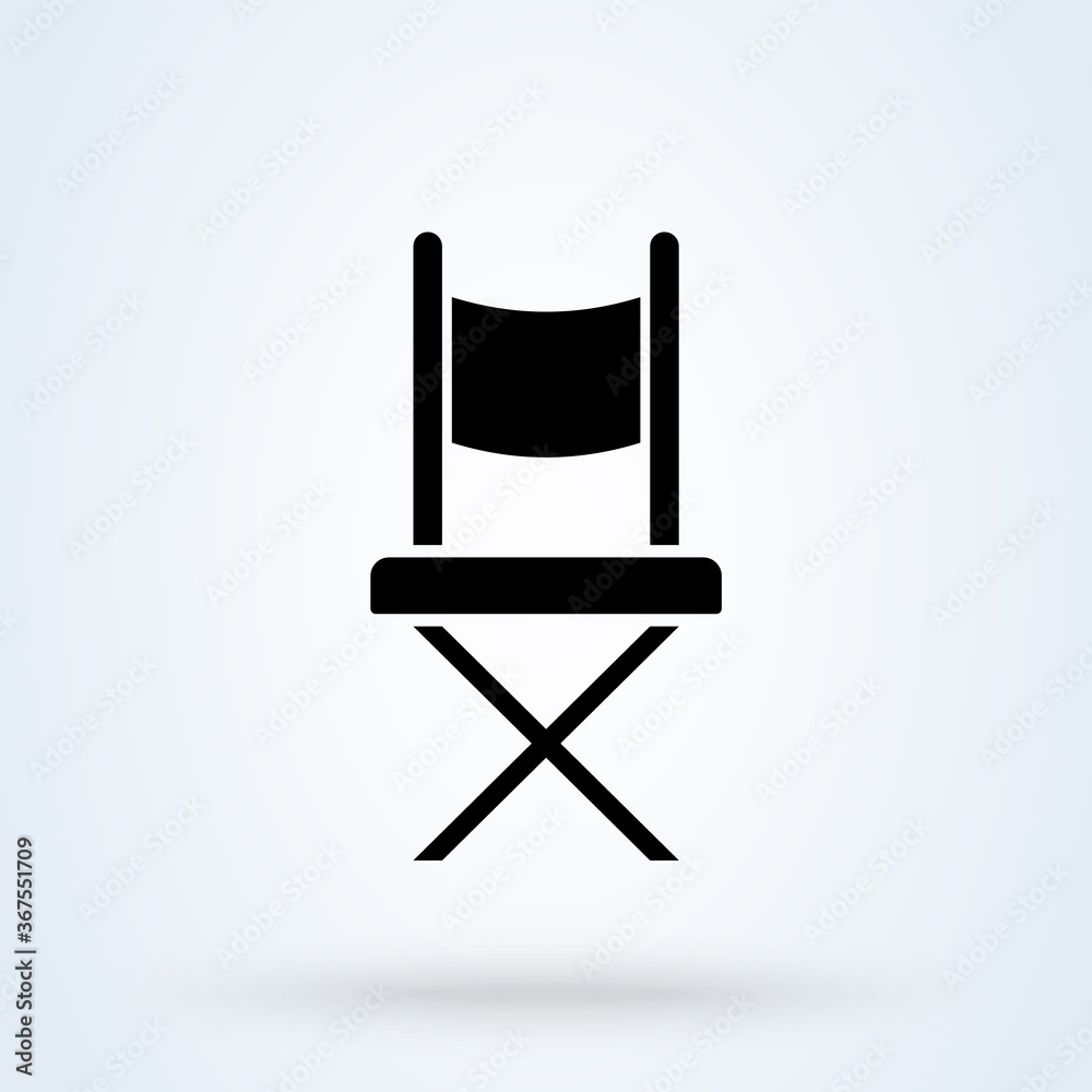 chair camp. vector Simple modern icon design illustration. chair camp. vector Simple modern icon design illustration.