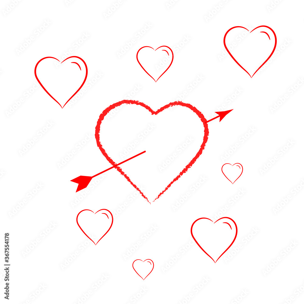Arrow Love Romantic Feeling Design