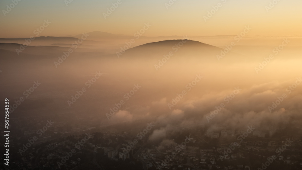 Fototapeta premium Above the morning mist