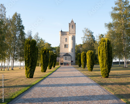 ulster tower in france in remembrance of soldiers from the great war