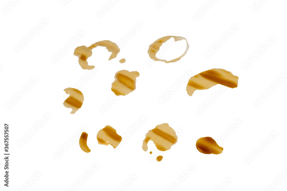 Coffee stains isolated on white background. Coffee stains isolated on white background.