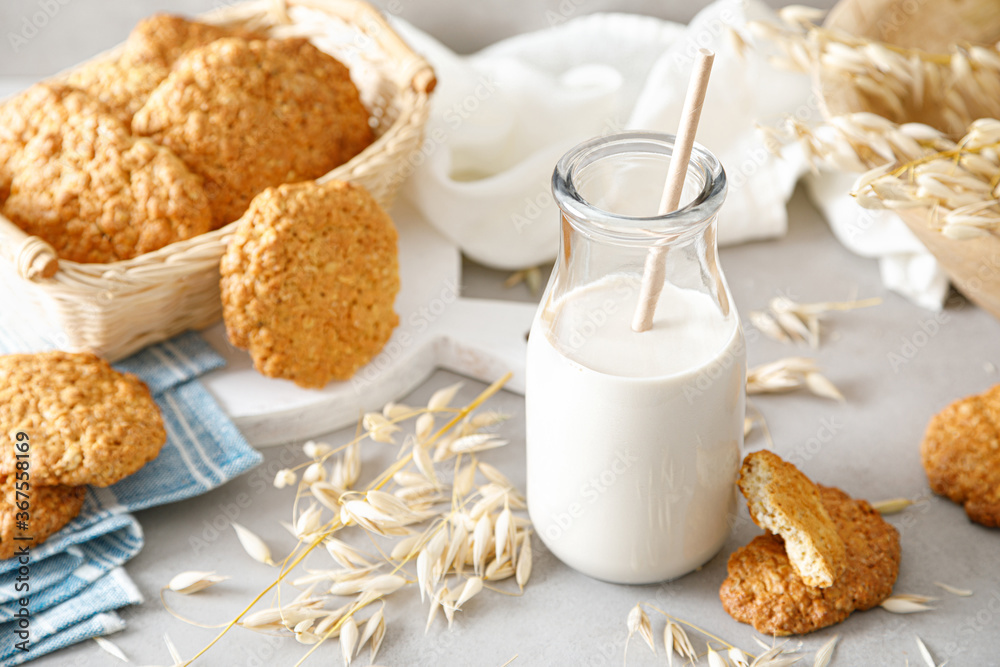 Oat milk. Delicious and healthy vegetarian alternative milk drink. Non-dairy milk Oat milk. Delicious and healthy vegetarian alternative milk drink. Non-dairy milk
