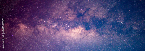 Milky way galaxy and starfiled on night sky background