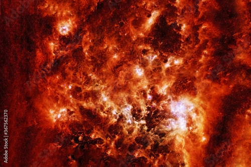 Bright red galaxy. Elements of this image were furnished by NASA.