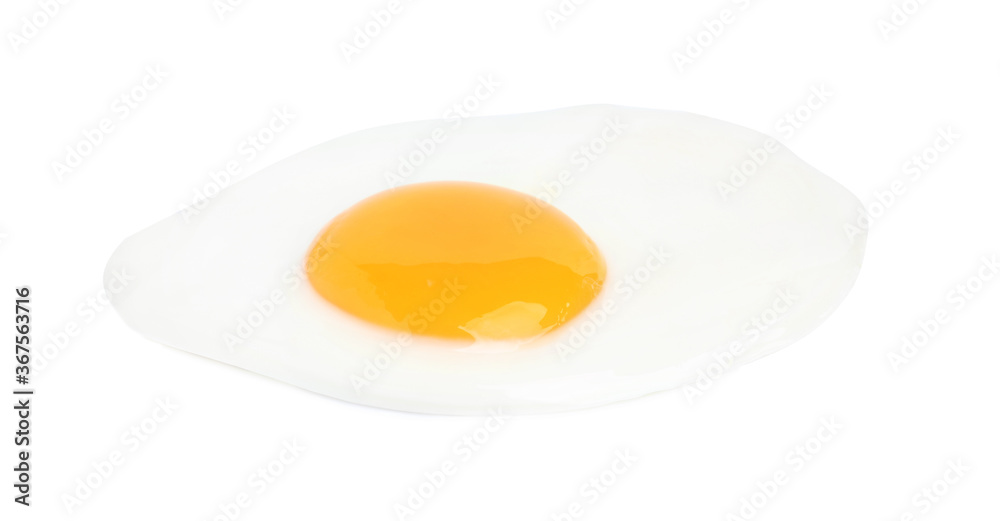 Tasty fried chicken egg isolated on white Tasty fried chicken egg isolated on white