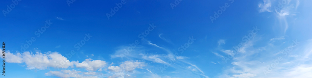Panorama sky with beautiful cloud on a sunny day. Panoramic high resolution image. Panorama sky with beautiful cloud on a sunny day. Panoramic high resolution image.