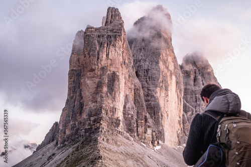 Tre cime di Lavaredo. Trentino Alto Adige. Italia