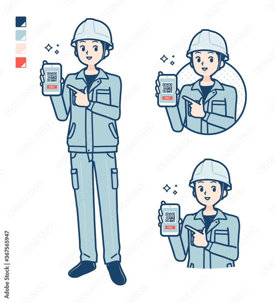 simple work wear Construction site man_cashless-recommend simple work wear Construction site man_cashless-recommend