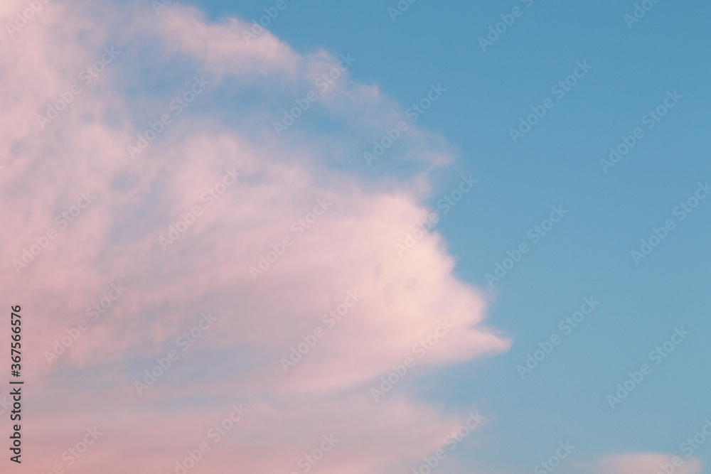 pastel blue and pink fluffy clouds background pastel blue and pink fluffy clouds background
