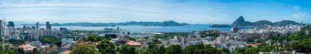 Panoramic shot of Santa Teresa, Rio de Janeiro Rio Brazil