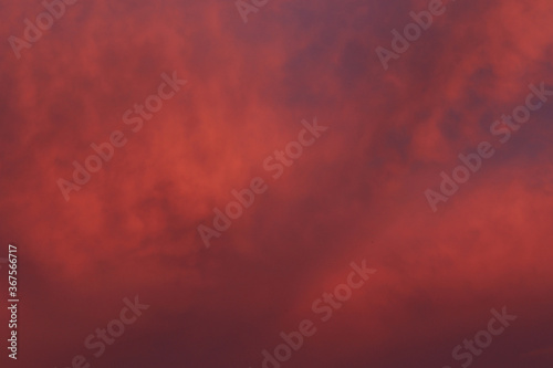 abstract red background with clouds