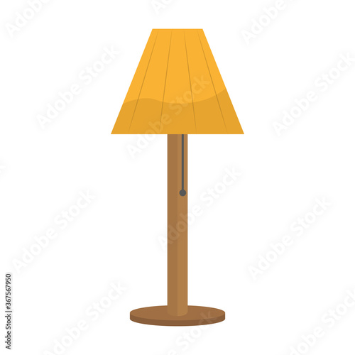 Floor lamp icon. Home decoration icon - Vector
