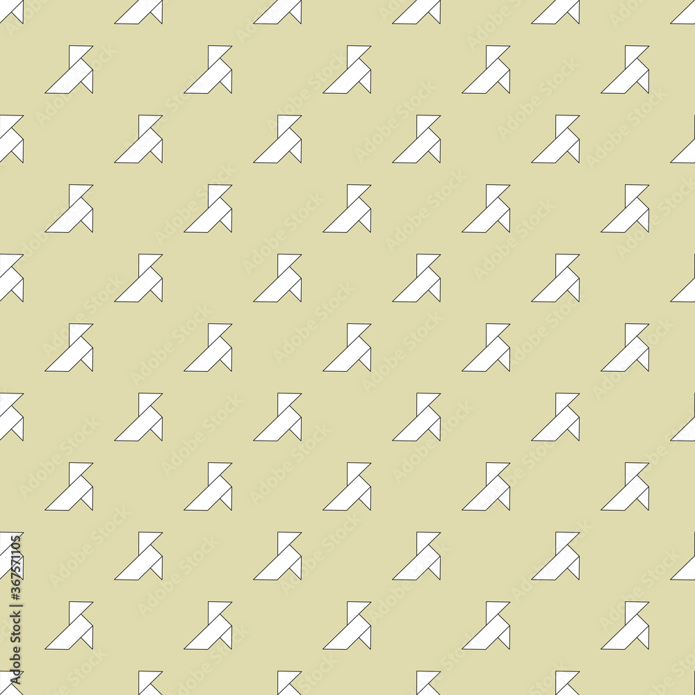 Fototapeta premium seamless pattern with paper cranes