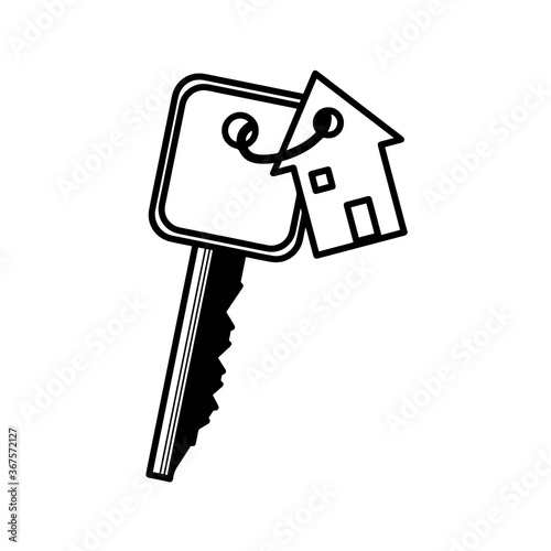 House key icon. House icon - Vector illustration