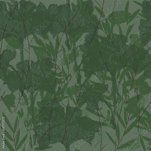 Spinney seamless vector pattern
