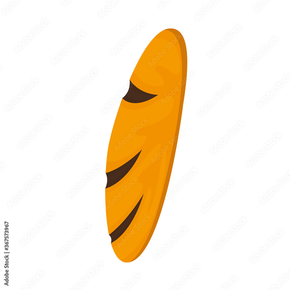Isolated bread icon. Bakery product icon - Vector Isolated bread icon. Bakery product icon - Vector