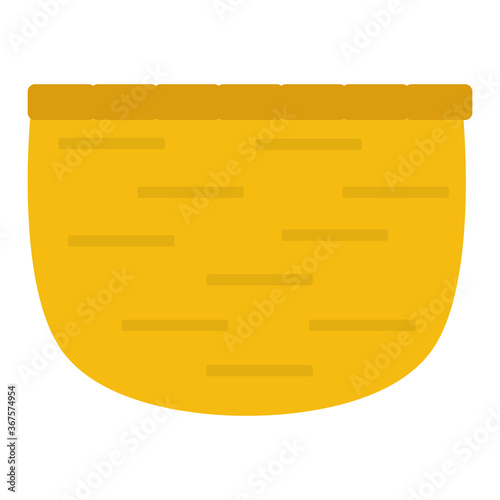 Shopping basket icon. Empty market basket icon - Vector