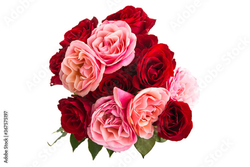 beautiful bouquet of roses isolated