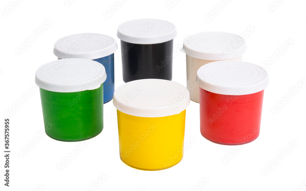 colored gouache isolated colored gouache isolated