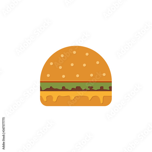 hamburger icon with long shadow. flat style vector illustration