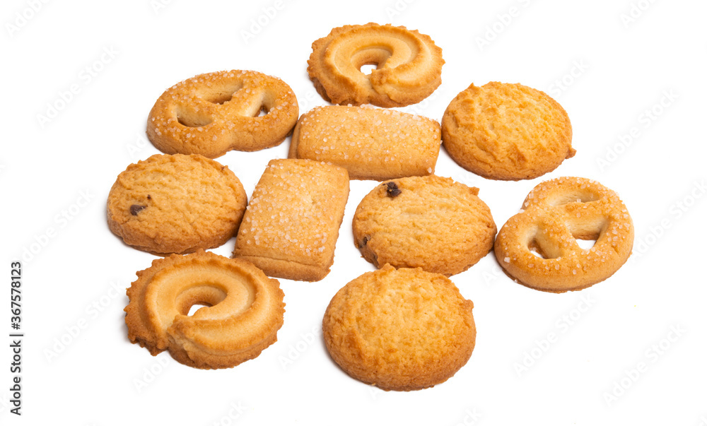 christmas butter cookies isolated christmas butter cookies isolated