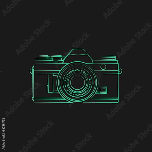 Line art design of Mirrorless camera