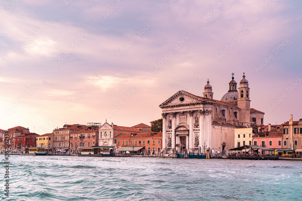 The beautiful city of Venice in Italy seen from the boat. The beautiful city of Venice in Italy seen from the boat.