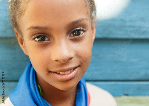 Photography smiling pretty girl II , cuba