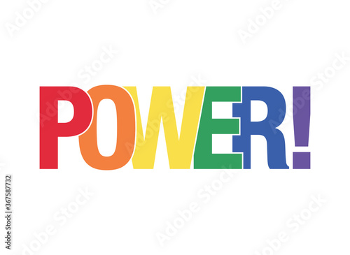 Power logo vector. Love power logo vector. LGBT power logo. Pride power icon