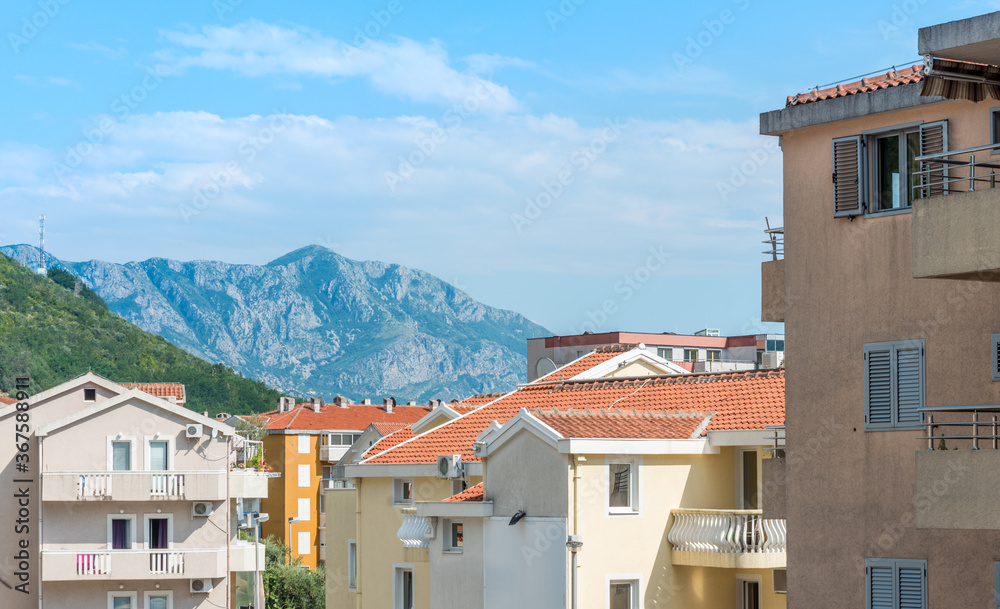 Hotels and houses near center of Budva