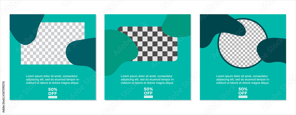 ABSTRACT SOCIAL MEDIA BANNER TEMPLATE SALES SET. EDITABLE COVER DESIGN PROMOTION SALE VECTOR