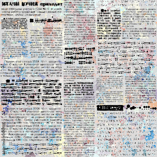 Vector image with imitation of grunge datamoshing texture.