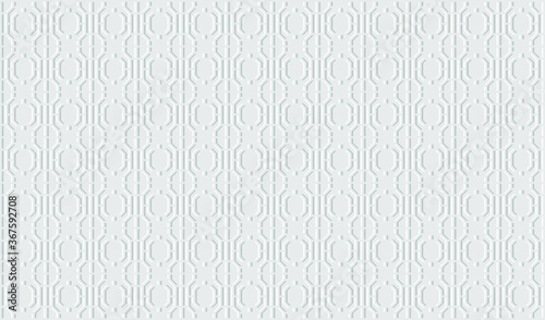 White geometric background. Paper with embossed effect texture